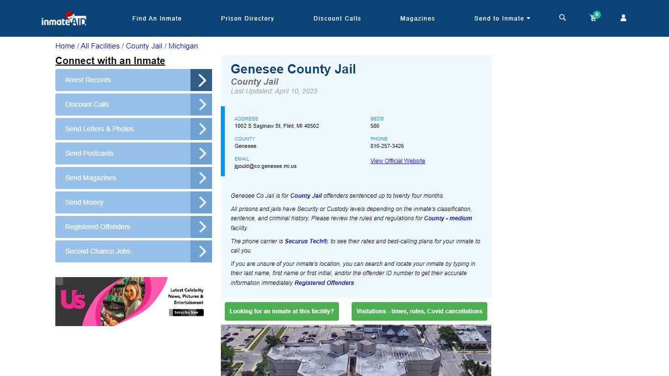 Genesee County Jail - Inmate Locator - Flint, MI